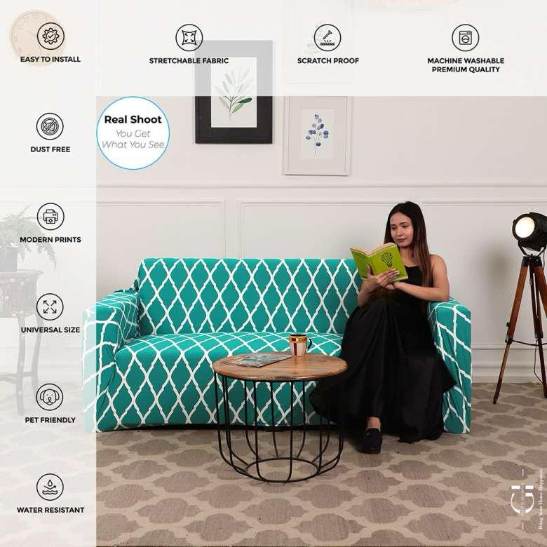 Elastic Fitted Sofa Covers - (3+1+1) Seater Sofa |🔥FLAT 50% SAVINGS🔥